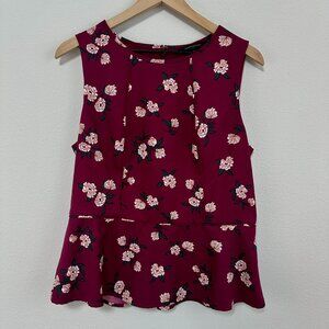 Banana Republic Fitted Floral Tank Top Size 12